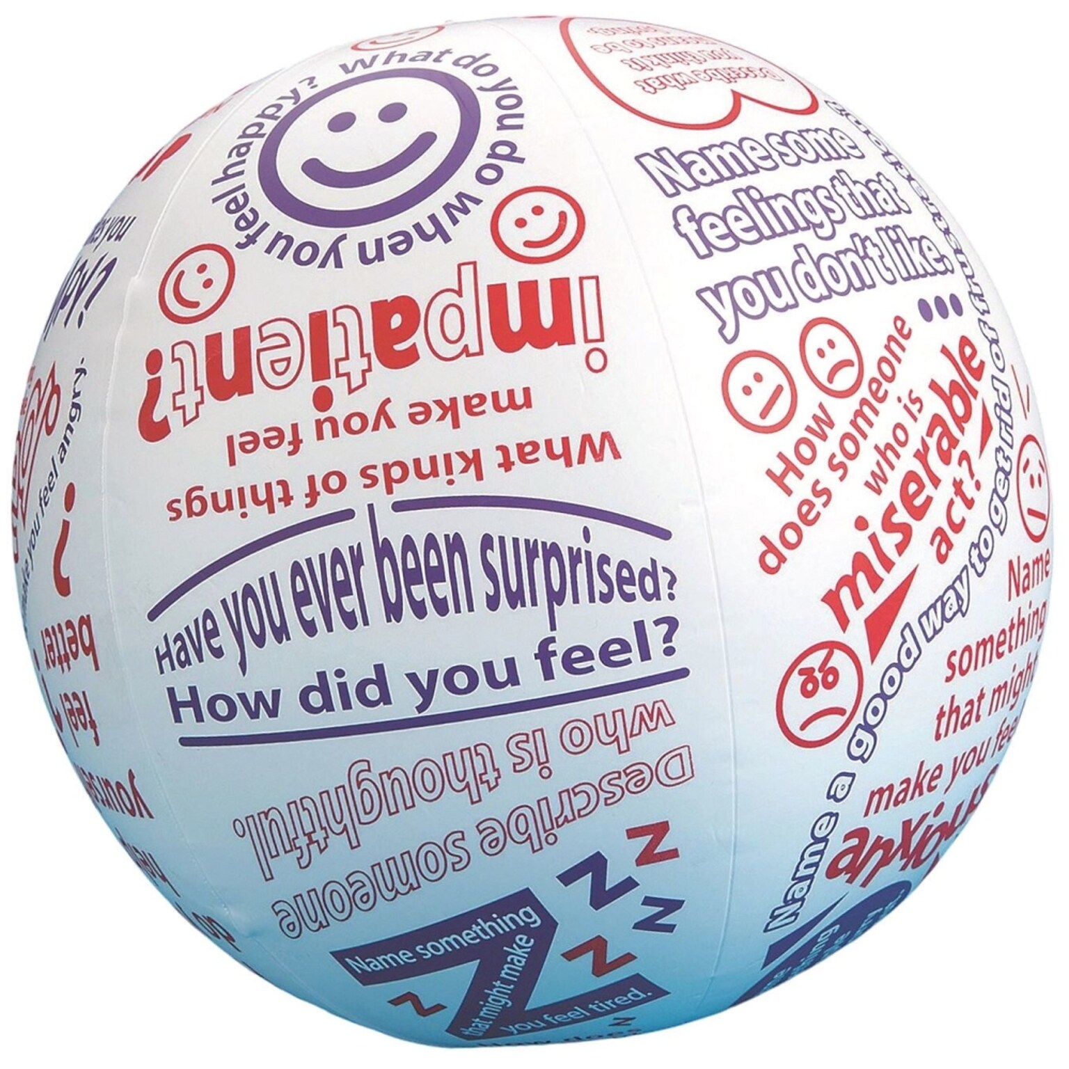 S&S Worldwide, Toss N Talk About Emotions Ball, (18131)