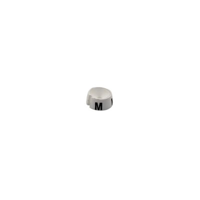 Nahanco 3/4 Plastic Size Marker, M, White with Black Print, 25 Pack (SM25MWB)