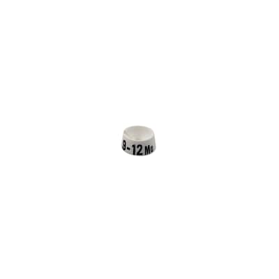 Nahanco 3/4 Plastic Size Marker, 9-12 MO, White with Black Print, 25 Pack (SMINF9-12MOWB)