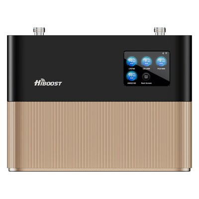 HiBoost Home Ultra 5G Cell Phone Signal Booster for Home & Office Buildings up to 10,000-sq. ft., Gold (F20GB-5S-BTW)
