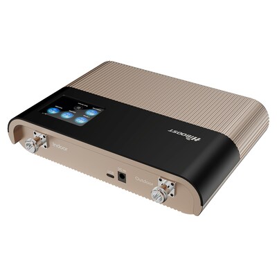HiBoost Home Ultra 5G Cell Phone Signal Booster for Home & Office Buildings up to 10,000-sq. ft., Gold (F20GB-5S-BTW)