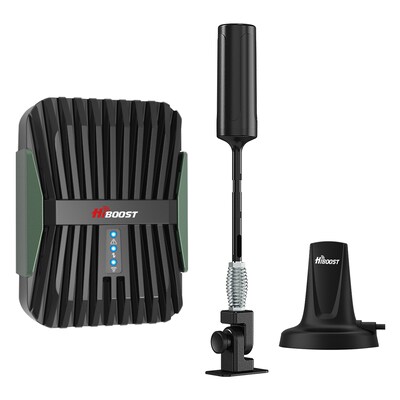 HiBoost MobileLink Voyager In-Vehicle 4G/5G Cell Phone Signal Booster for RVs, Green (C30B-5S-BTW.RV)