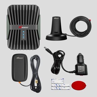 HiBoost MobileLink Commuter In-Vehicle 4G/5G Cell Phone Signal Booster for Cars & SUVs, Green (C30B-5S-BTW)