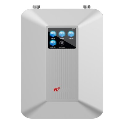 HiBoost Home Max 5G Cell Phone Signal Booster for Home & Office Buildings up to 7,500-sq. ft., Silver (F15GIB-5S-BTW)