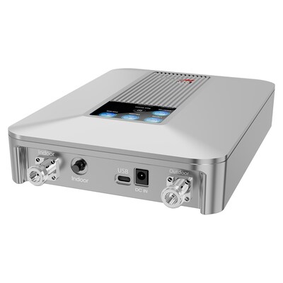 HiBoost Home Max 5G Cell Phone Signal Booster for Home & Office Buildings up to 7,500-sq. ft., Silver (F15GIB-5S-BTW)