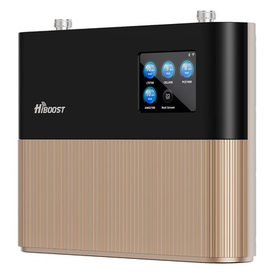 HiBoost CommLink 10K 5G Cell Phone Signal Booster for Home & Office up to 10,000-sq. ft., Gold (Pro20T-5S-BTW)
