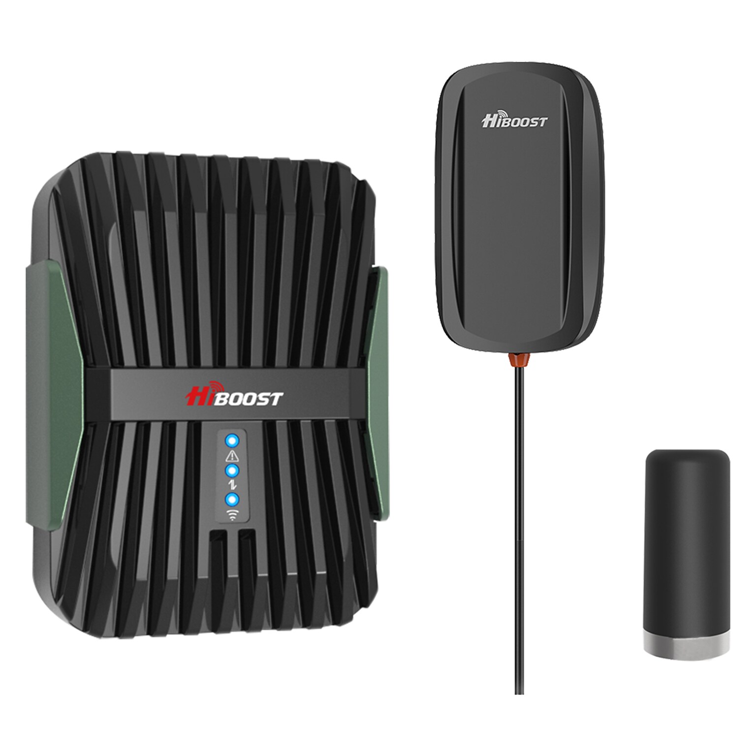 HiBoost FleetLink In-Vehicle 4G/5G Cell Phone Signal Booster for Fleet & Commercial Vehicles, Green (C30F-5S-BTW)