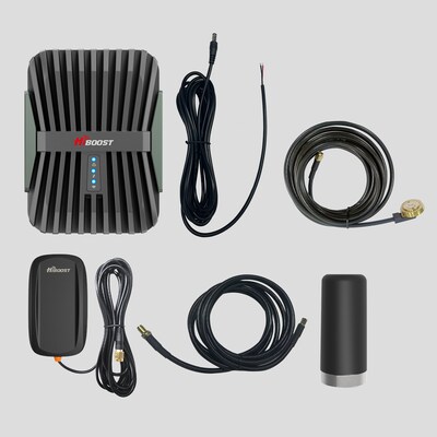HiBoost FleetLink In-Vehicle 4G/5G Cell Phone Signal Booster for Fleet & Commercial Vehicles, Green (C30F-5S-BTW)