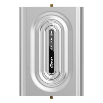 HiBoost Home Lite 5G Cell Phone Signal Booster for Home & Office Buildings up to 2,000-sq. ft., Silver (F10GB-5S-BTW)