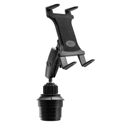 Arkon Mounts Slim-Grip Tablet Holder with Height-Adjustable Desk Stand, Black (TABSTAND29)