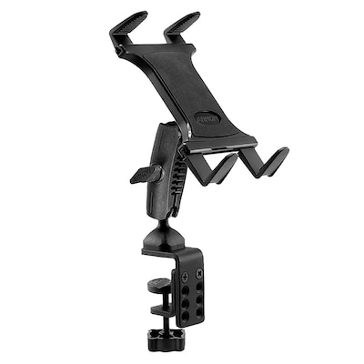 Arkon Mounts Slim-Grip Tablet Holder with Heavy-Duty Clamp Mount, Black (TABRM086)