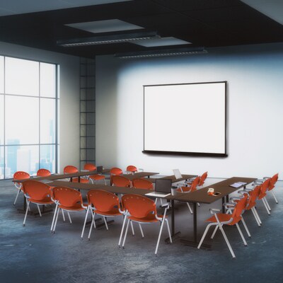Regency Rico Plastic Classroom Training Stacking Chair, Red, 4/Pack (306-RD-4PK)