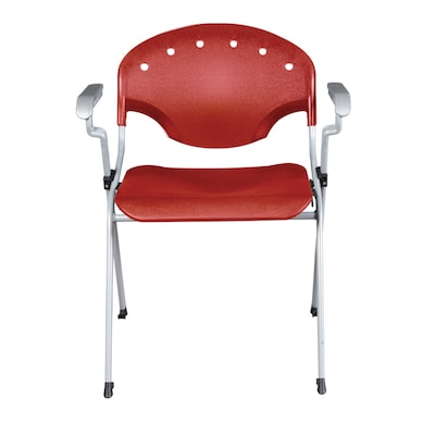 Regency Rico Plastic Classroom Training Stacking Chair, Red, 4/Pack (306-RD-4PK)