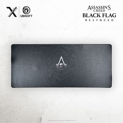 Lexip XXL Assassins Creed Black Flag Resynced Tattoo Gaming Mouse Pad, Black(UBXLXMP0009)