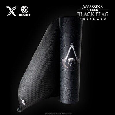 Lexip XXL Assassin's Creed Black Flag Resynced Tattoo Gaming Mouse Pad, Black(UBXLXMP0009)