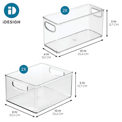 iDESIGN PET Organizer, Clear, 4/Set (95571N)