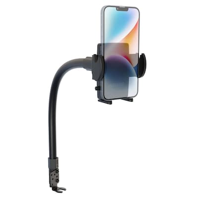 Arkon Mounts eat Rail or Floor Mount with Mega Grip Phone Holder for Cars and Trucks, Black (SM488L22)