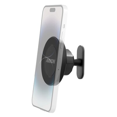 Arkon Mounts Magnetic MagSafe-Compatible Phone Holder with Adhesive Mount, Black (MGS129)