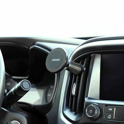 Arkon Mounts Magnetic MagSafe-Compatible Phone Holder with Vent Mount, Black (MGS177)