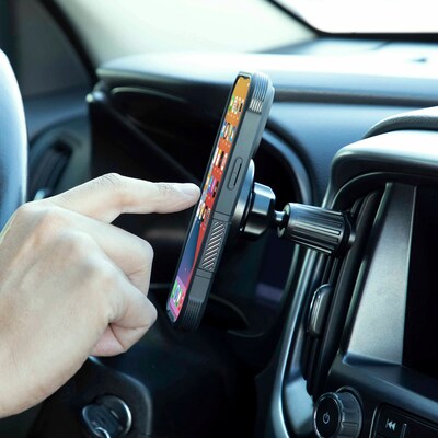 Arkon Mounts Magnetic MagSafe-Compatible Phone Holder with Vent Mount, Black (MGS177)