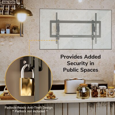 Mount-It! Heavy-Duty XL Advanced Tilt TV Wall Mount for 55" to 105" TVs, Holds Up to 176 lbs., Black (MI-413)