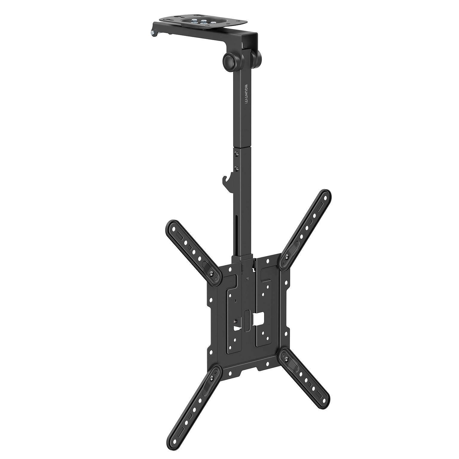 Mount-It! Flip-Down Ceiling TV Mount for 23 to 55 TVs, Holds Up to 44 lbs., Black (MI-4225XL)