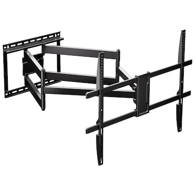 Mount-It! Full-Motion TV Wall Mount with Extra-Long Extension for 43 to 100 TVs, Holds Up to 132 lbs., Black (MI-401)