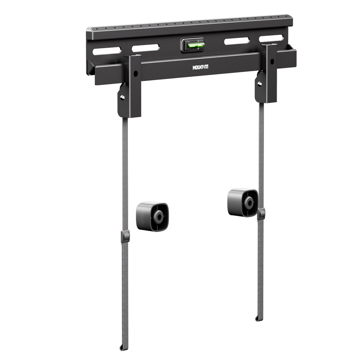 Mount-It! No-Stud Fixed TV Wall Mount for 23 to 65 TVs, Holds Up to 77 lbs., Black (MI-378)