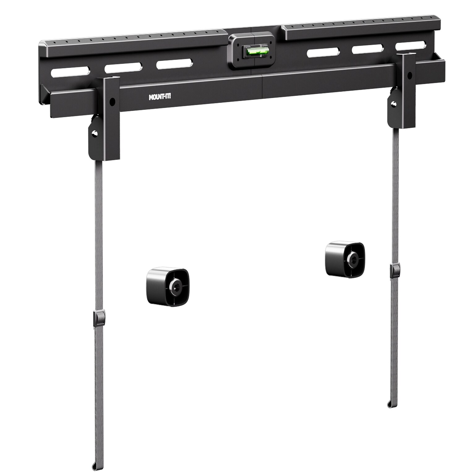 Mount-It! No-Stud Fixed TV Wall Mount for 37 to 85 TVs, Holds Up to 110 lbs., Black (MI-379)