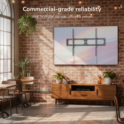 Mount-It! Heavy-Duty XXL Tilting TV Wall Mount for 37 to 140 TVs, Holds Up to 275 lbs., Black (MI-14012)