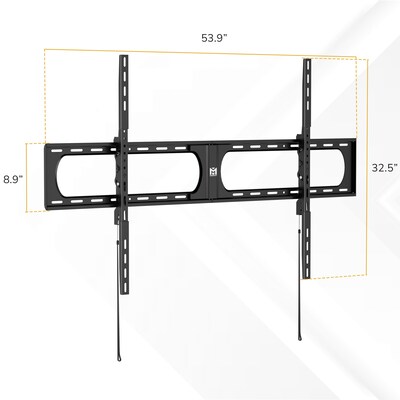 Mount-It! Heavy-Duty XXL Tilting TV Wall Mount for 37" to 140" TVs, Holds Up to 275 lbs., Black (MI-14012)