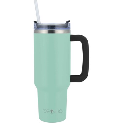 Brentwood 8-Cup Iced Tea & Coffee Maker & 40-oz. Insulated Stainless Steel Tumbler Cup, Blue (KITBTWICECOFF01)
