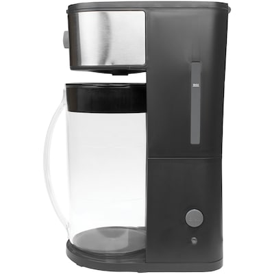 Brentwood 8-Cup Iced Tea & Coffee Maker & 40-oz. Insulated Stainless Steel Tumbler Cup, Black (KITBTWICECOFF02)