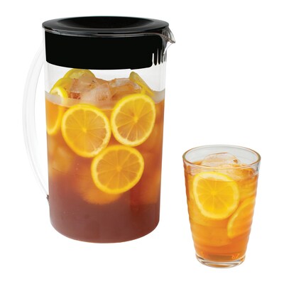 Brentwood 8-Cup Iced Tea & Coffee Maker & 40-oz. Insulated Stainless Steel Tumbler Cup, Black (KITBTWICECOFF02)