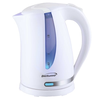 Brentwood 1.7L Cordless Electric Kettle with 24-oz. Vacuum-Insulated Water Bottle, White/Black/Silver (KITBTWKETTLE02)