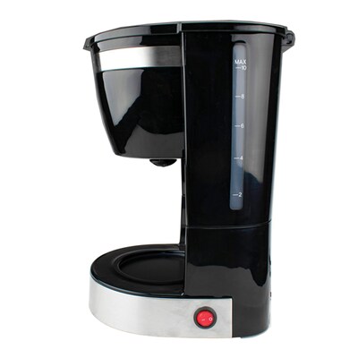 Brentwood 12-Cup Automatic Drip Coffee Maker with 40-oz. Stainless Steel Tumbler Cup, Black (KITBTWCOFFEE08)