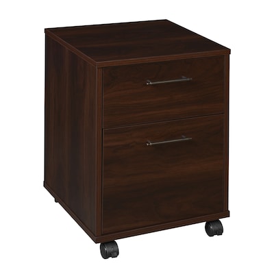 Regency Key West 2-Drawer Mobile File Cabinet, Letter Size, Lockable, 22.28H x 15.51W x 15.75D, Black Cherry (KWF116BC)
