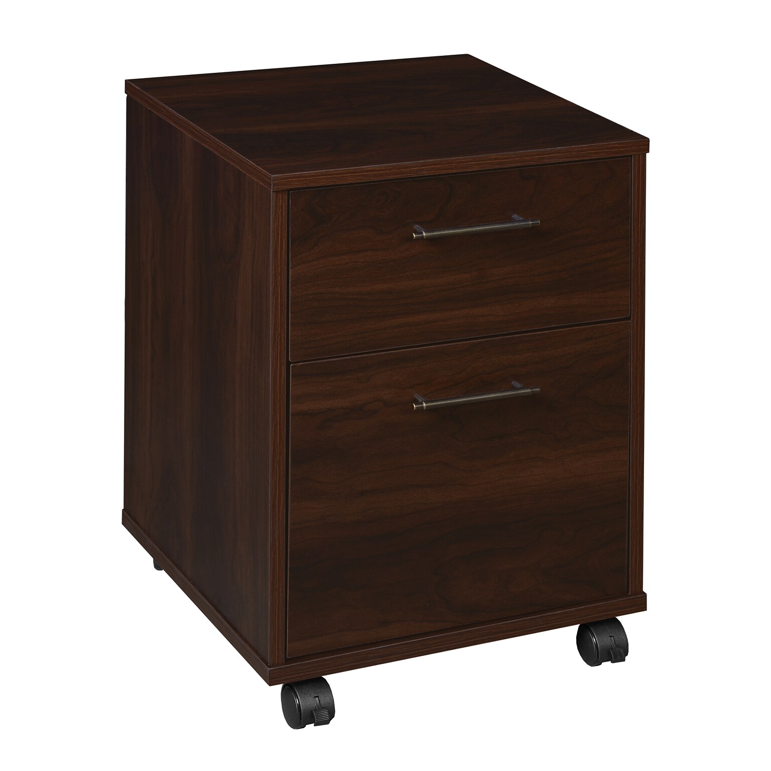 Regency Key West 2-Drawer Mobile File Cabinet, Letter Size, Lockable, 22.28H x 15.51W x 15.75D, Black Cherry (KWF116BC)