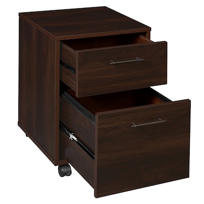 Regency Key West 2-Drawer Mobile File Cabinet, Letter Size, Lockable, 22.28"H x 15.51"W x 15.75"D, Black Cherry (KWF116BC)