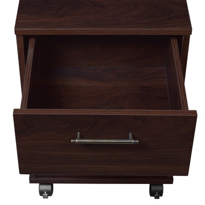 Regency Key West 2-Drawer Mobile File Cabinet, Letter Size, Lockable, 22.28"H x 15.51"W x 15.75"D, Black Cherry (KWF116BC)