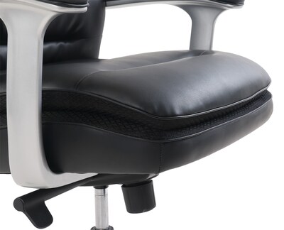 Beautyrest Platinum Sofil Bonded Leather Executive Chair, Black (49404B)