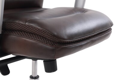 Beautyrest Platinum Abott Mid-Back Task Chair, Brown (49608BR)