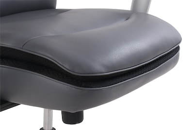 Beautyrest Platinum Abott Mid-Back Task Chair, Gray (49608G)