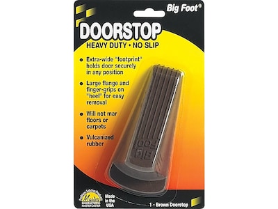 Master Big Foot Vulcanized Rubber Heavy Duty Doorstop, Brown (00920)