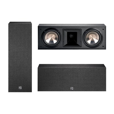BIC America Formula Series 175W FH6-LCR Dual 6.5-In. Bookshelf Surround Speaker, Black