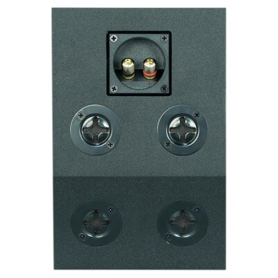 BIC America RtR Elite S2040 100W Dual-Angle On-Wall 4.5-In. Surround Speakers, Matte Black