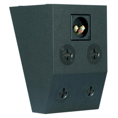 BIC America RtR Elite S2040 100W Dual-Angle On-Wall 4.5-In. Surround Speakers, Matte Black