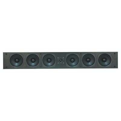 BIC America RtR Elite OWCLR35 100W On-Wall 4.5-In. Center or LR Speaker, Matte Black