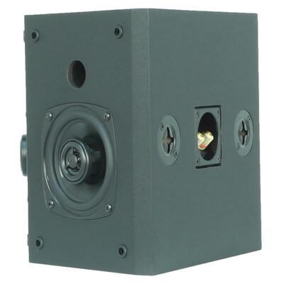 BIC America RtR Elite S3070 100W Dual-Angle On-Wall 4.5-In. Surround Speakers, Matte Black