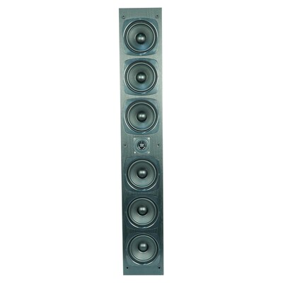 BIC America RtR Elite OWT65 100W On-Wall 4.5-In. Tower Speaker for 65-In. TVs, Matte Black